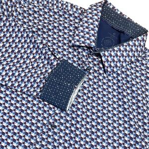 ConStruct 4 Way Stretch Button Up Shirt Mens XL Slim Fit Performance Flip Cuff